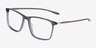 Dart Fade Crystal Gray AcetateEyeglass Frames from EyeBuyDirect, Angle View