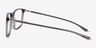 Dart Fade Crystal Gray AcetateEyeglass Frames from EyeBuyDirect, Side View