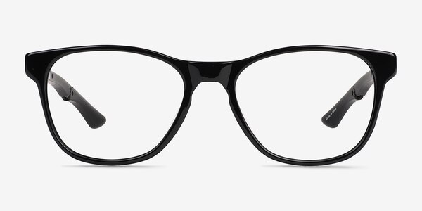 Fortitude Solid Black Acetate Eyeglass Frames