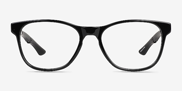 Fortitude Solid Black Acetate Eyeglass Frames