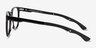Fortitude Solid Black AcetateEyeglass Frames from EyeBuyDirect, Side View