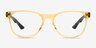 Fortitude Crystal Yellow AcetateEyeglass Frames from EyeBuyDirect, Front View