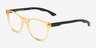 Fortitude Crystal Yellow AcetateEyeglass Frames from EyeBuyDirect, Angle View