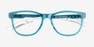 Fortitude Crystal Blue Green AcetateEyeglass Frames from EyeBuyDirect, Closed View