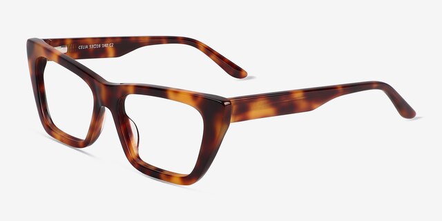 Celia Tortoise AcetateEyeglass Frames from EyeBuyDirect, Angle View