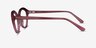 Cherry Crystal Pink AcetateEyeglass Frames from EyeBuyDirect, Side View