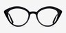 Cherry Black AcetateEyeglass Frames from EyeBuyDirect, Front View