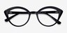 Cherry Black AcetateEyeglass Frames from EyeBuyDirect, Closed View