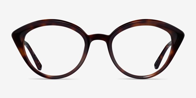 Cherry Shiny Tortoise AcetateEyeglass Frames from EyeBuyDirect, Front View