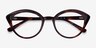 Cherry Shiny Tortoise AcetateEyeglass Frames from EyeBuyDirect, Closed View