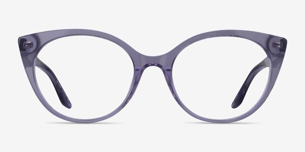 Leilani Clear Purple Acetate Eyeglass Frames