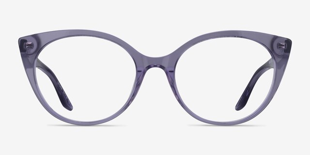 Leilani Clear Purple AcetateEyeglass Frames from EyeBuyDirect, Front View