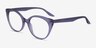 Leilani Clear Purple AcetateEyeglass Frames from EyeBuyDirect, Angle View