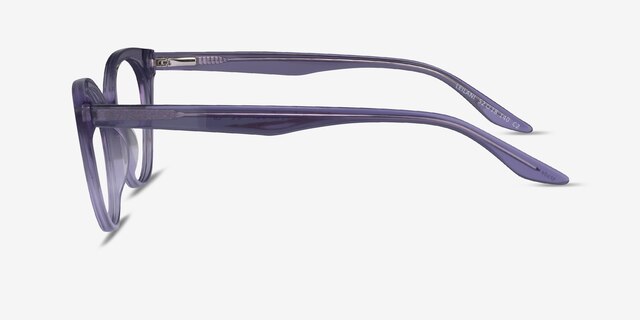 Leilani Clear Purple AcetateEyeglass Frames from EyeBuyDirect, Side View