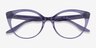 Leilani Clear Purple AcetateEyeglass Frames from EyeBuyDirect, Closed View