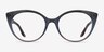 Leilani Gray Nude Gradient AcetateEyeglass Frames from EyeBuyDirect, Front View