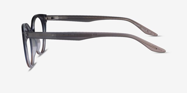Leilani Gray Nude Gradient AcetateEyeglass Frames from EyeBuyDirect, Side View
