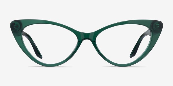 Vivienne Crystal Green Acétate Montures de lunettes de vue