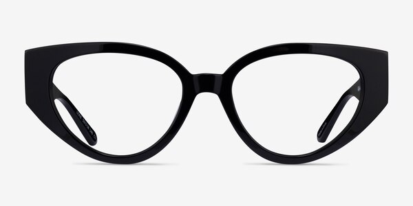 Lexie Shiny Black Acétate Montures de lunettes de vue