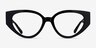 Lexie Shiny Black AcetateEyeglass Frames from EyeBuyDirect, Front View