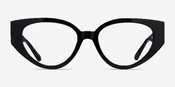 Lexie Shiny Black Acetate Eyeglass Frames