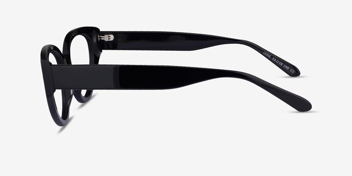Lexie Shiny Black Acetate Eyeglass Frames from EyeBuyDirect