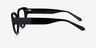 Lexie Shiny Black AcetateEyeglass Frames from EyeBuyDirect, Side View