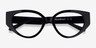 Lexie Shiny Black AcetateEyeglass Frames from EyeBuyDirect, Closed View