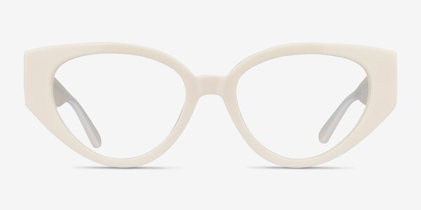 Lexie Blanche Acétate Montures de lunettes de vue