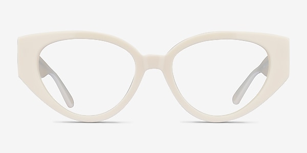 Lexie White Acetate Eyeglass Frames