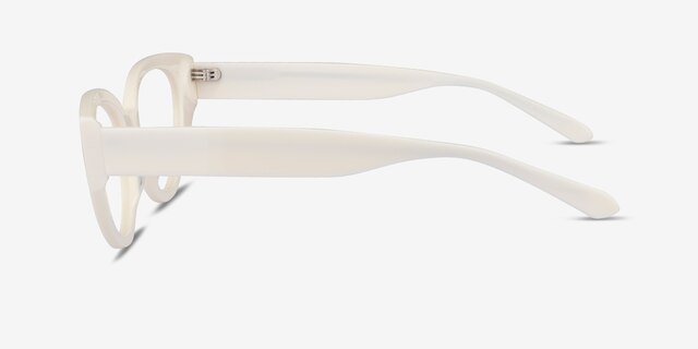 Lexie White AcetateEyeglass Frames from EyeBuyDirect, Side View