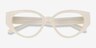 Lexie White AcetateEyeglass Frames from EyeBuyDirect, Closed View