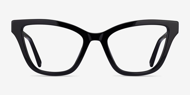 Danielle Black AcetateEyeglass Frames from EyeBuyDirect, Front View