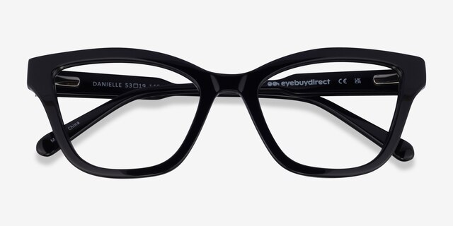 Danielle Black AcetateEyeglass Frames from EyeBuyDirect, Closed View