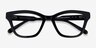 Danielle Black AcetateEyeglass Frames from EyeBuyDirect, Closed View