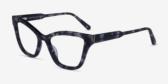 Danielle Gray Tortoise AcetateEyeglass Frames from EyeBuyDirect, Angle View