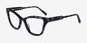 Danielle Gray Tortoise AcetateEyeglass Frames from EyeBuyDirect, Angle View