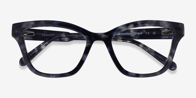 Danielle Gray Tortoise AcetateEyeglass Frames from EyeBuyDirect, Closed View