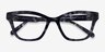 Danielle Gray Tortoise AcetateEyeglass Frames from EyeBuyDirect, Closed View