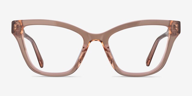 Danielle Champagne AcetateEyeglass Frames from EyeBuyDirect, Front View