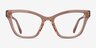 Danielle Champagne AcetateEyeglass Frames from EyeBuyDirect, Front View