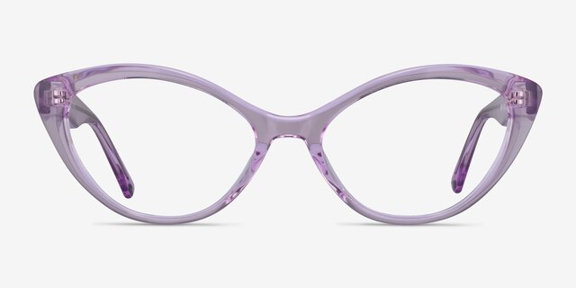 Melanie Light Purple AcetateEyeglass Frames from EyeBuyDirect, Front View