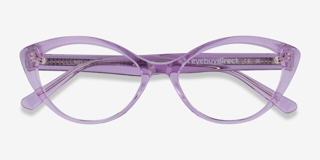 Melanie Light Purple AcetateEyeglass Frames from EyeBuyDirect, Closed View