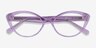 Melanie Light Purple AcetateEyeglass Frames from EyeBuyDirect, Closed View