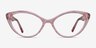 Melanie Crystal Pink AcetateEyeglass Frames from EyeBuyDirect, Front View