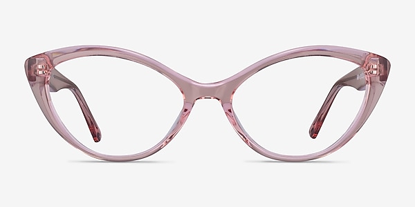 Melanie Crystal Pink Acetate Eyeglass Frames