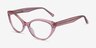 Melanie Crystal Pink AcetateEyeglass Frames from EyeBuyDirect, Angle View