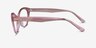 Melanie Crystal Pink AcetateEyeglass Frames from EyeBuyDirect, Side View