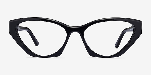 Angelina Black Acetate Eyeglass Frames