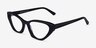 Angelina Black AcetateEyeglass Frames from EyeBuyDirect, Angle View